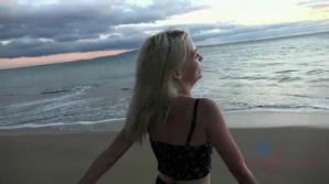 Kate makes it to Hawaii, and you make her cum. xxx video