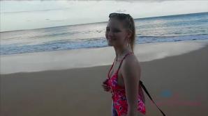 Melody was nervous, but is loving Hawaii! xxx video