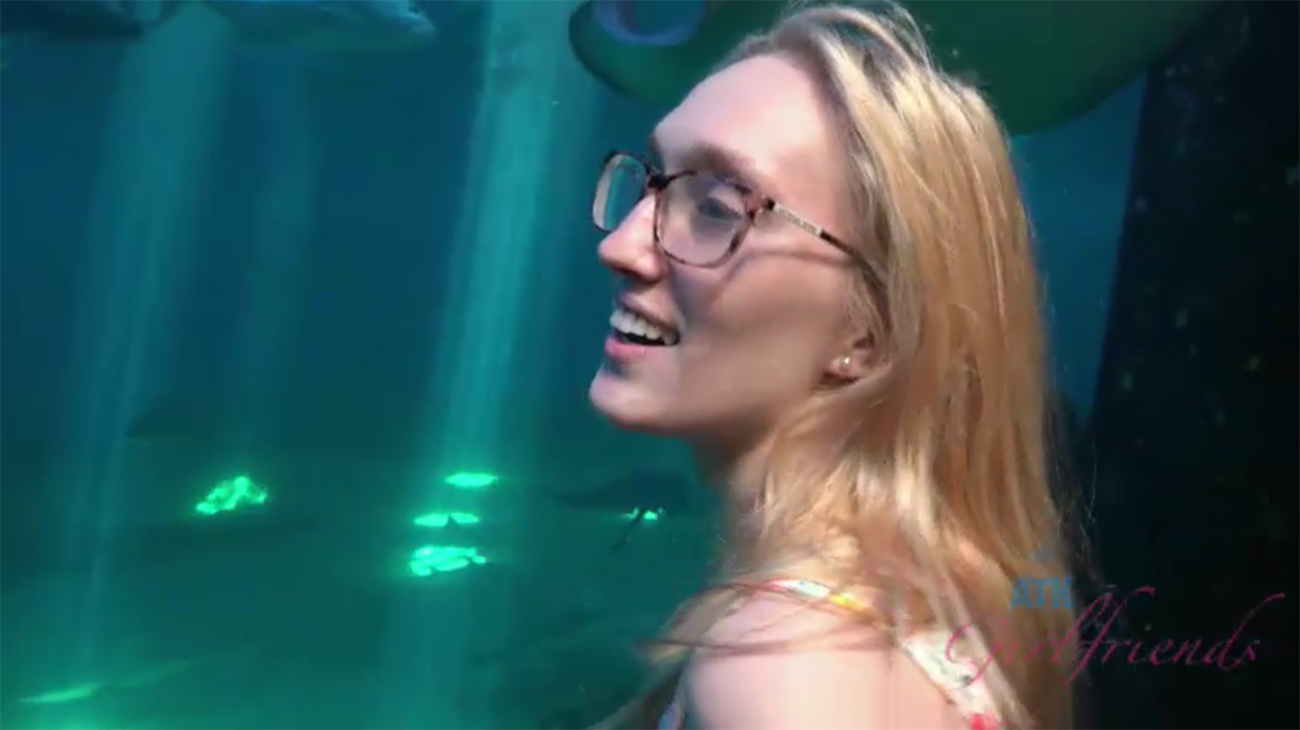 Victoria has a blast at the aquarium, and in the car after. video by ATKgirlfriends