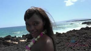 XXX Noemie is finally in Hawaii with you.