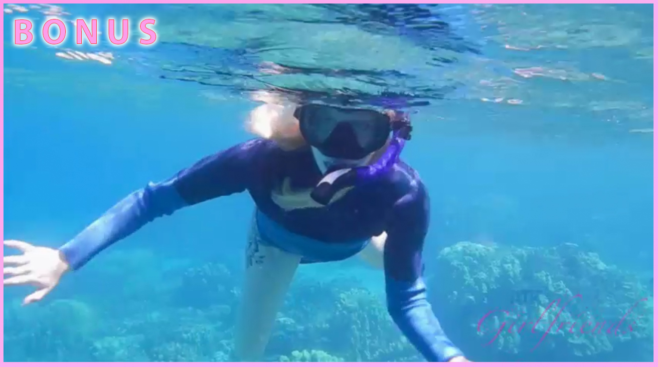 ATK Girlfriends - Victoria snorkels with the turtles!