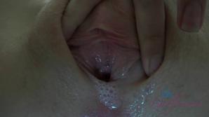 Natalia cums over and cums all over.